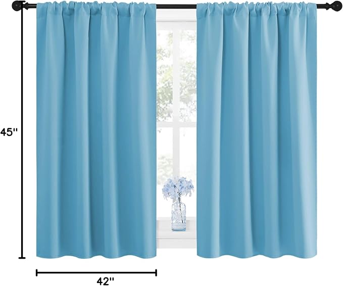 NICETOWN Kitchen Window Blackout Curtain Panels - Image 10