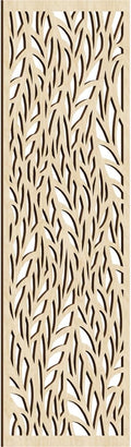 19 3/8"W x 49 3/8"H x 1/4"T Ortonville Decorative Fretwork Wood Wall Panels by EkenaMillwork