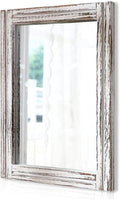 AAZZKANG Wall Mirror with Wood Framed Rustic Mirrors by AAZZKANG