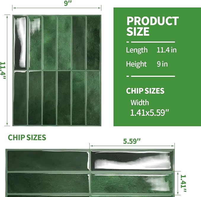 Peel and Stick Backsplash 3D Wall Tiles, Self-Adhesive, Oil Proof, Waterproof - Image 5