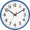 HZDHCLH Wall Clock Blue, Silent Wall Clocks Battery Operated 10 Inch Modern Non by HZDHCLH