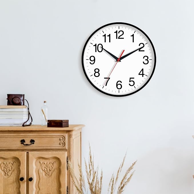 Rohioue 16 Inch Wall Clock Modern Battery Operated Silent Non Ticking Large - Image 7