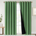 NICETOWN 100% Blackout Window Curtain Panels, Forest Green, Cold and Full Light by NICETOWN