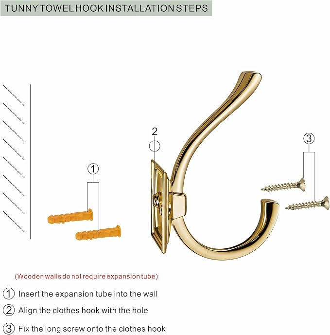 TUNNY Antique Design Wall Hanging Coat Hooks - Image 6
