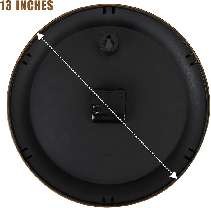 Plumeet Metal Wall Clock, Arabic Numerals, Battery Operated - Image 8