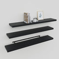 Upassion Floating Shelves for Wall Set of 3, Frame Display Black Floating Shelf by Upassion