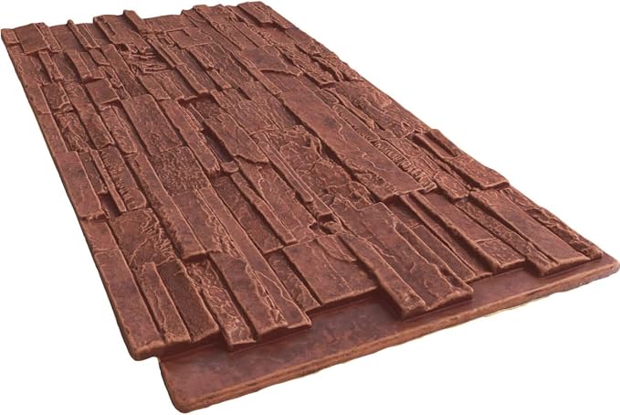 EverStone Cascade Faux Stone Panel, 48 5/8"W x 24 3/4"H x 1 1/4"D, Sun Valley - Image 6