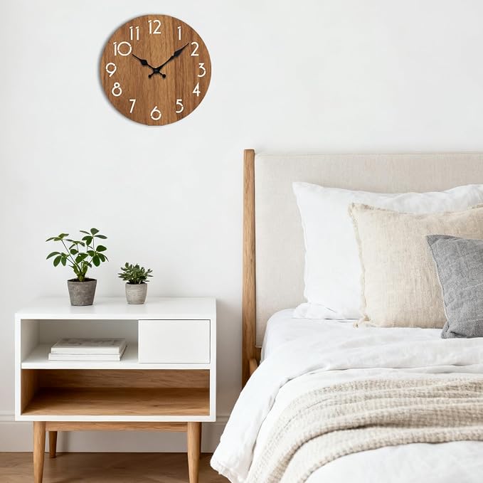 Wall Clock, Modern Wall Clocks Battery Operated, Silent Non Ticking Clock - Image 9