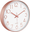 Silent Wall Clocks Battery Operated 8 Inch, Analog Wall Clock by MABPEDO