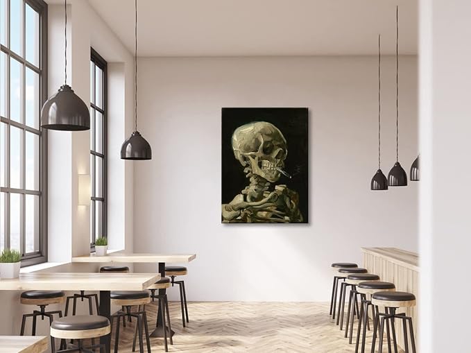 Wieco Art Large Canvas Wall Art Skull of a Skeleton - Image 5