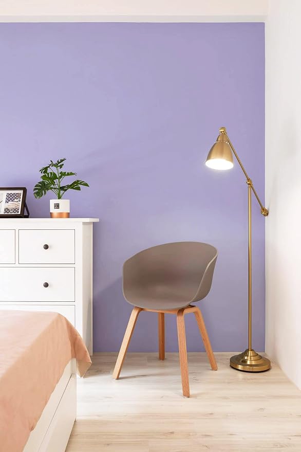 197"x17.7" Purple Peel and Stick Wallpaper Solid Color Wall Paper Contact Paper - Image 9
