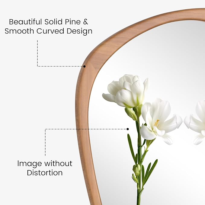 WallBeyond Asymmetrical Mirror, Irregular Wall Mirror, Wall Mirrors Decorative - Image 9