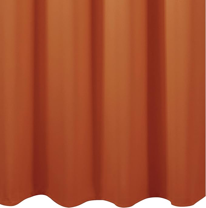 LEMOMO Orange Blackout Curtains 38 x 63 Inch Length/Set of 2 Curtain - Image 7