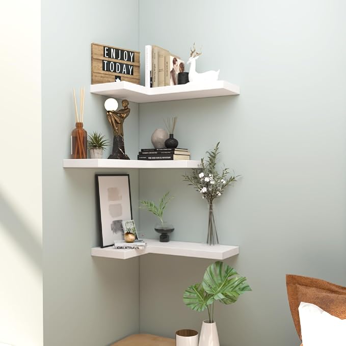 NATURE'S SOURCE Floating Corner Shelves - Image 2