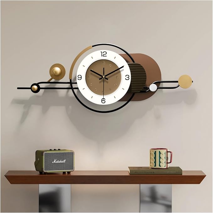 Modern Wall Clock for Living Room/Office Decor, Large Decorative Wall Clock by HEBOIXHOMEDECOR