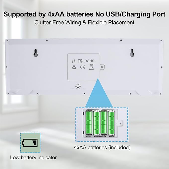 14.5'' Large Digital Wall Clock Battery Operated - Image 6