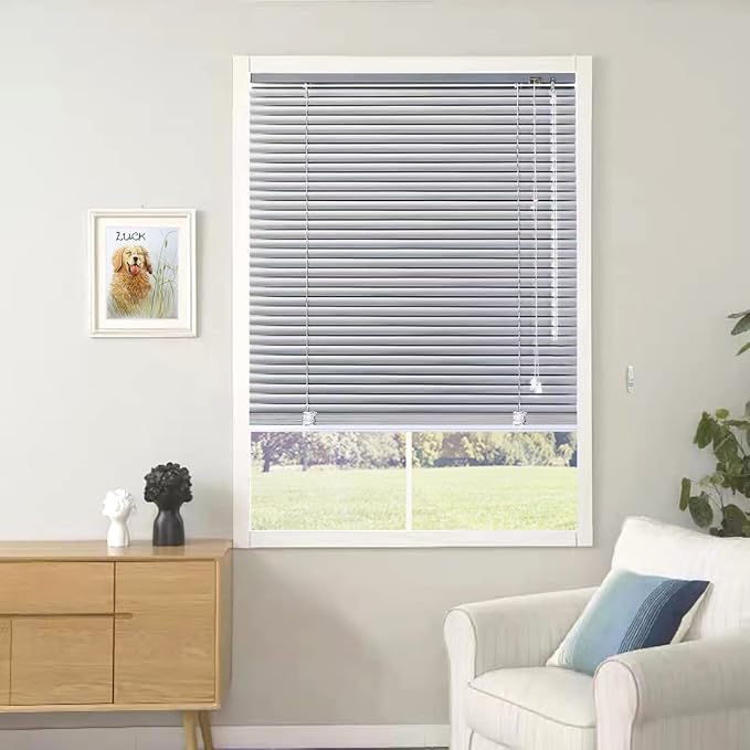 YIIBAII Mini Blinds Suitable for 40" W x 64" H Windows 1" Aluminum Horizontal by YIIBAII