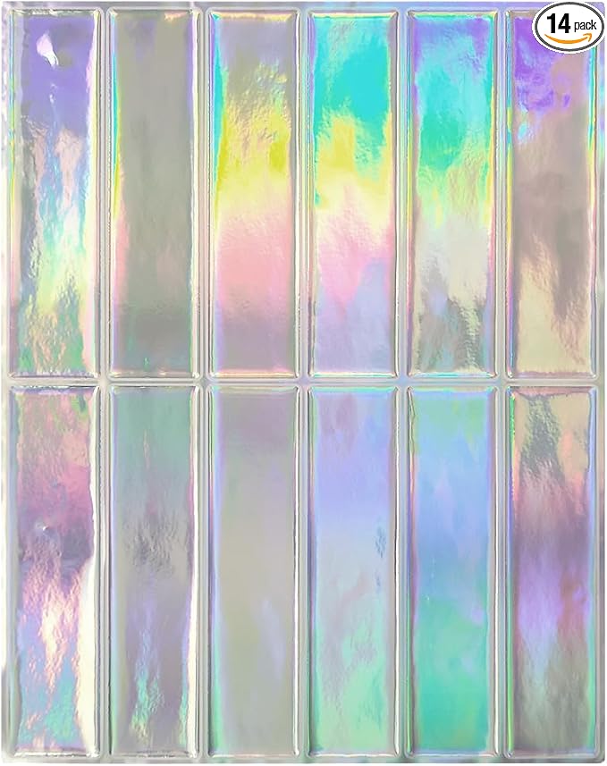 Peel and Stick Backsplash 3D Wall Tiles, Self-Adhesive, Oil Proof, Waterproof by DAGOU