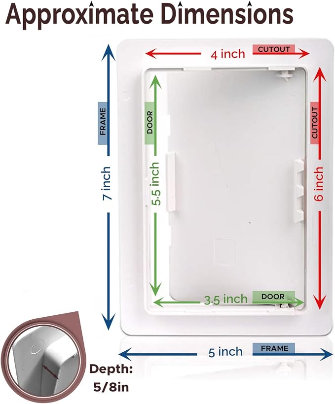 Morvat Access Panel 4x6 Inch for Drywall & Ceiling - Image 2