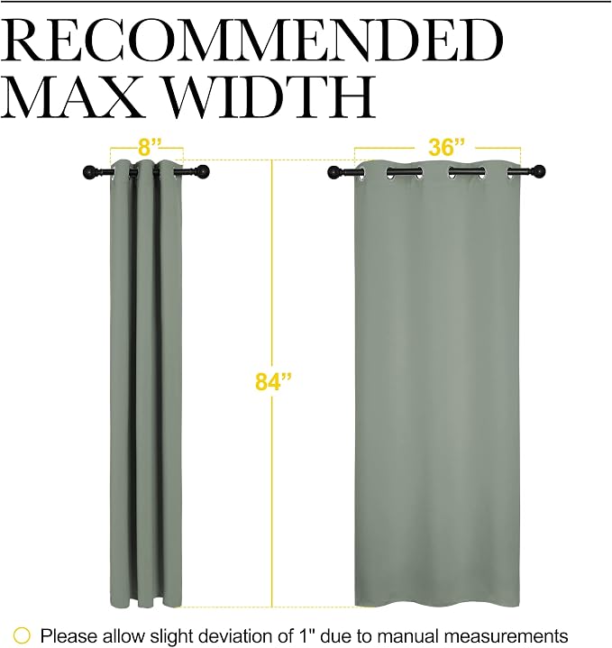NICETOWN 84 inches Blackout Curtains - Image 7