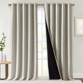 NICETOWN Full Shading Curtains for Windows, Super Heavy-Duty Black Lined by NICETOWN