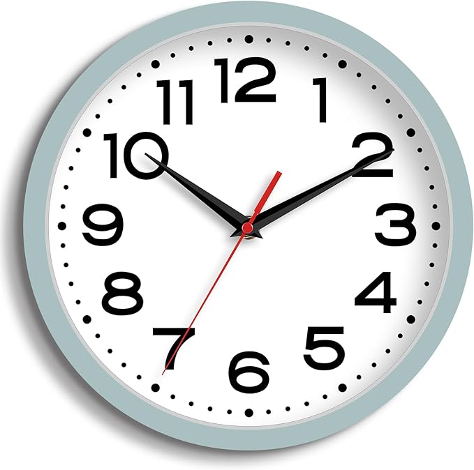 Roymnie Wall Clock Silent Non-Ticking Modern Clock Battery Operated 8 Inch by Unknown
