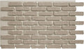 EverStone Aged Brick Faux Brick Panel, 46 7/8"W x 27"H x 1 1/4"D, Antique Pearl by EkenaMillwork