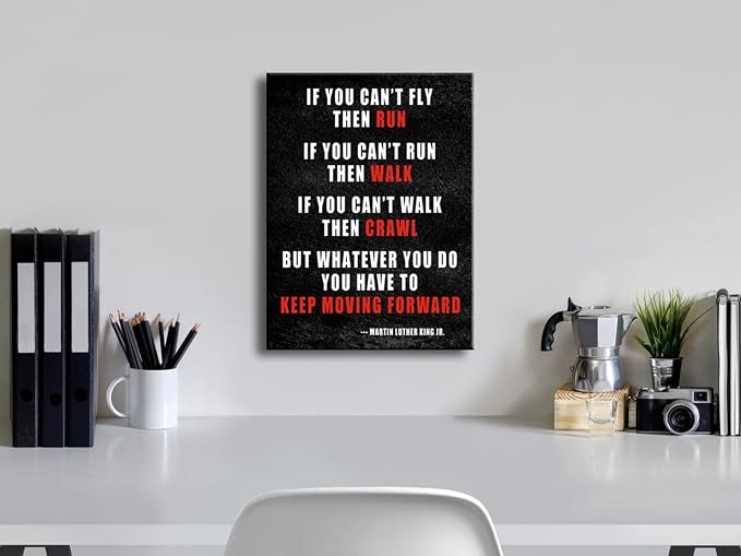 Pyradecor Keep Moving Forward Motivational Classroom Positive Quotes - Image 3