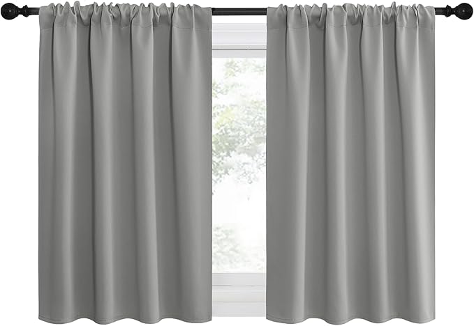 NICETOWN 2 Panels Blackout Curtains, Rod Pocket Thermal Insulated Drapes by NICETOWN