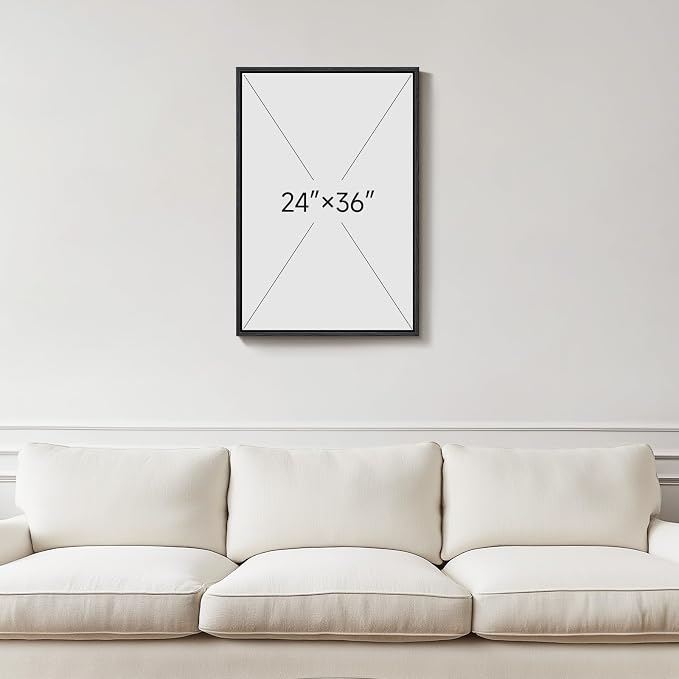 Framed Neutral Abstract Wall Art, Modern Beige and Taupe Canvas Prints - Image 3