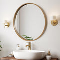 WallBeyond Round Wood Mirror 24" Circle Wall Mirror by WallBeyond