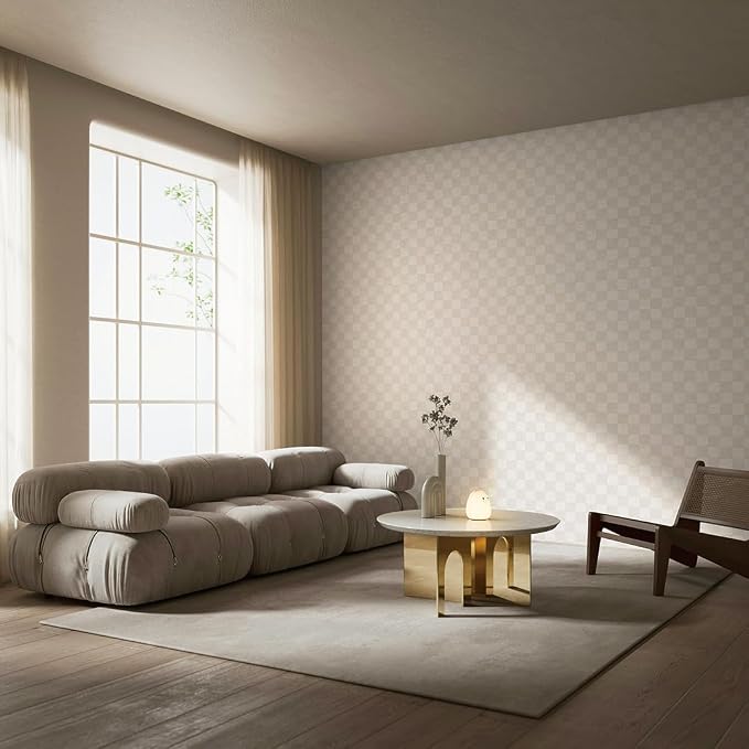 Tempaper x Jeremiah Brent Classic Check Textured Removable Peel and Stick - Image 7