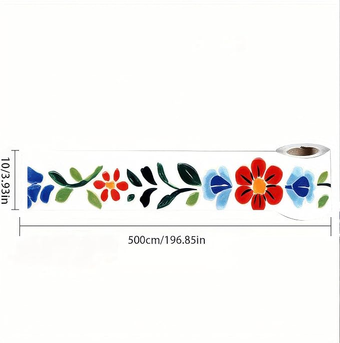HOMETITUTE Wallpaper Border 4x196 Inch Peel and Stick Wall Border Wallpaper - Image 5