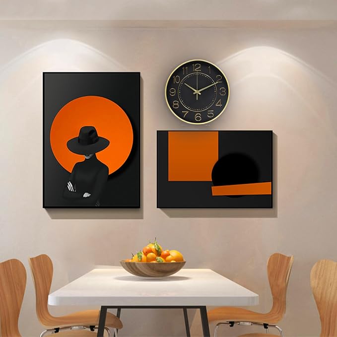 HZDHCLH 12inch Wall Clocks Battery Operated, Quartz Movement, Silent Non - Image 5