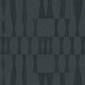 Tempaper Textured Blue Faux Grasscloth Geo Removable Peel and Stick Wallpaper by TempaperCo