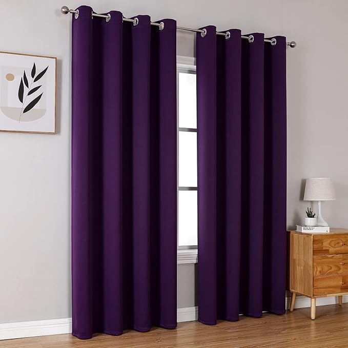 ChrisDowa Blackout Curtains 90 Inches Long 2 Panels Set - Image 6