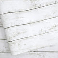 Abyssaly Wood Contact Paper White Gray 17.71" X 708.7" Self-Adhesive Removable by Abyssaly