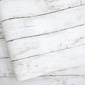 Abyssaly White Gray Wood Paper 17.71 in X 1003.9 in Self-Adhesive Removable by Abyssaly