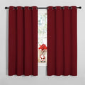 NICETOWN Christmas Burgundy Window Curtains Blackout Drapes, Thermal Insulated by NICETOWN