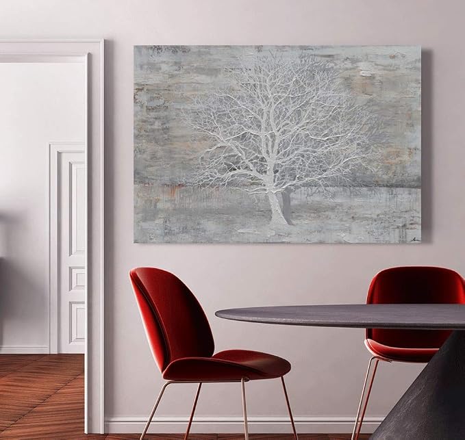 Yihui Arts Abstract Trees Painting Canvas Prints Wall Art Decor Framed - Image 6