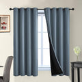 Yakamok 100% Blackout Lined Panels, Room Darkening Thermal Insulated Blackout by Yakamok