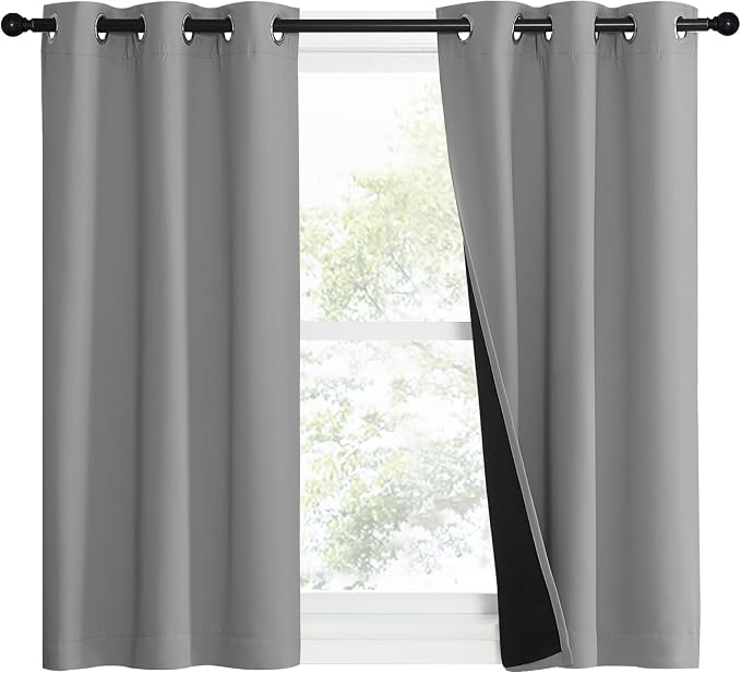 NICETOWN Full Shade Curtain Panels, Pair of Energy Smart & Noise Blocking Out - Image 2