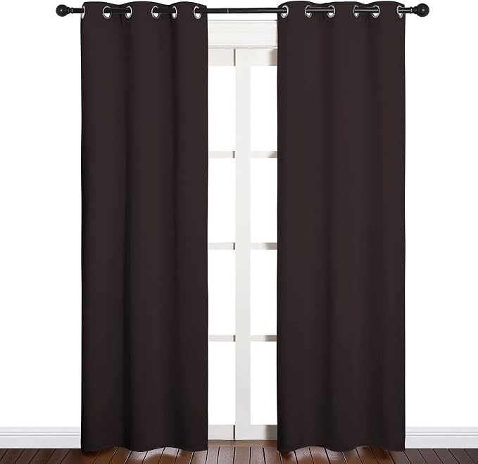 NICETOWN Thermal Curtains 84" Long, Energy Smart Thermal Insulated Solid by NICETOWN