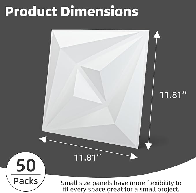 AMZDEPOT 50 Pack 3D Wall Panels - Image 3