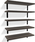 RICHER HOUSE Floating Shelves for Wall Décor, Rustic Wood Wall Mounted Shelves by RicherHouse