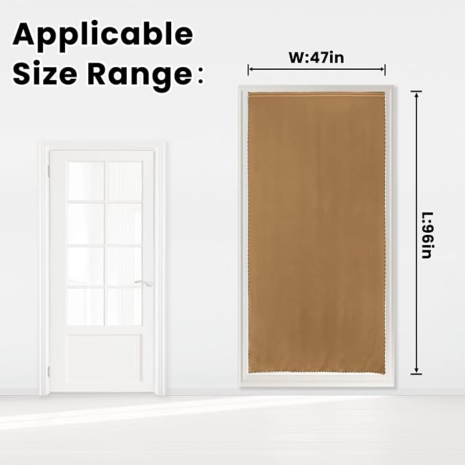 Self Adhesive Curtains, Stick Curtain Blackout Shades Window Cover Curtains - Image 7