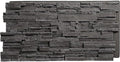 EverStone Cascade Faux Stone Panel, 48 5/8"W x 24 3/4"H x 1 1/4"D, Graphite by EkenaMillwork