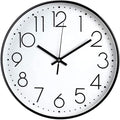 JUSTUP 8in Non-Ticking Wall Clock, Silent Battery Operated Wall Clock by Justup