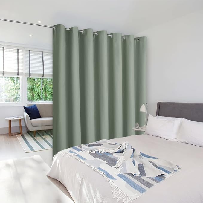 NICETOWN Greyish Green Curtains by NICETOWN