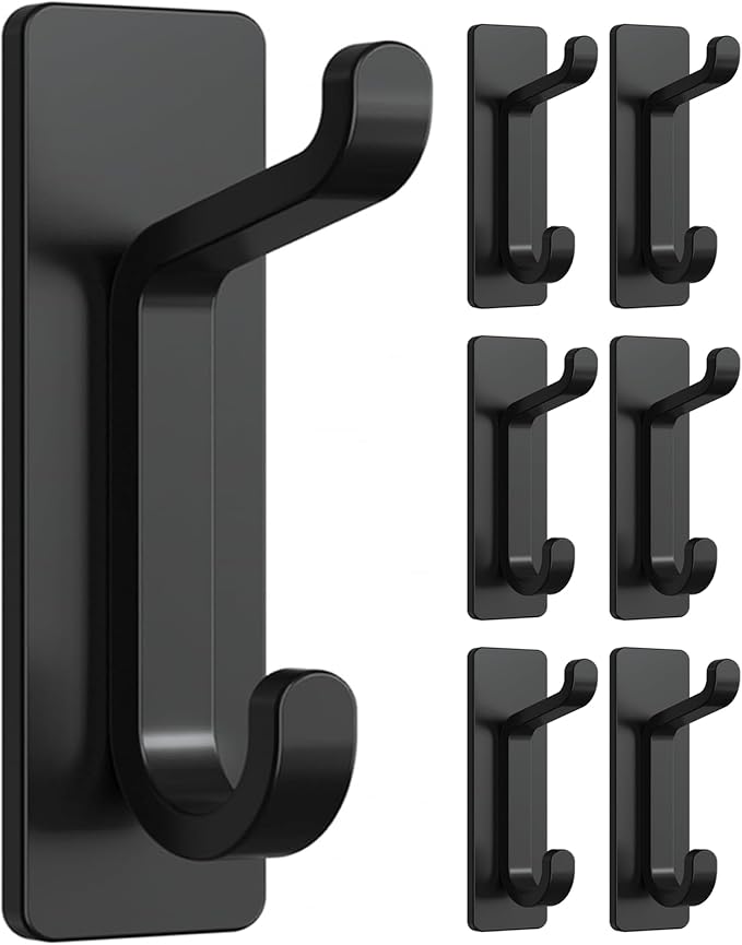 Self Adhesive Wall Hooks for Hanging: Extra Strong 13 LB, Hook for Coat by Josmimic